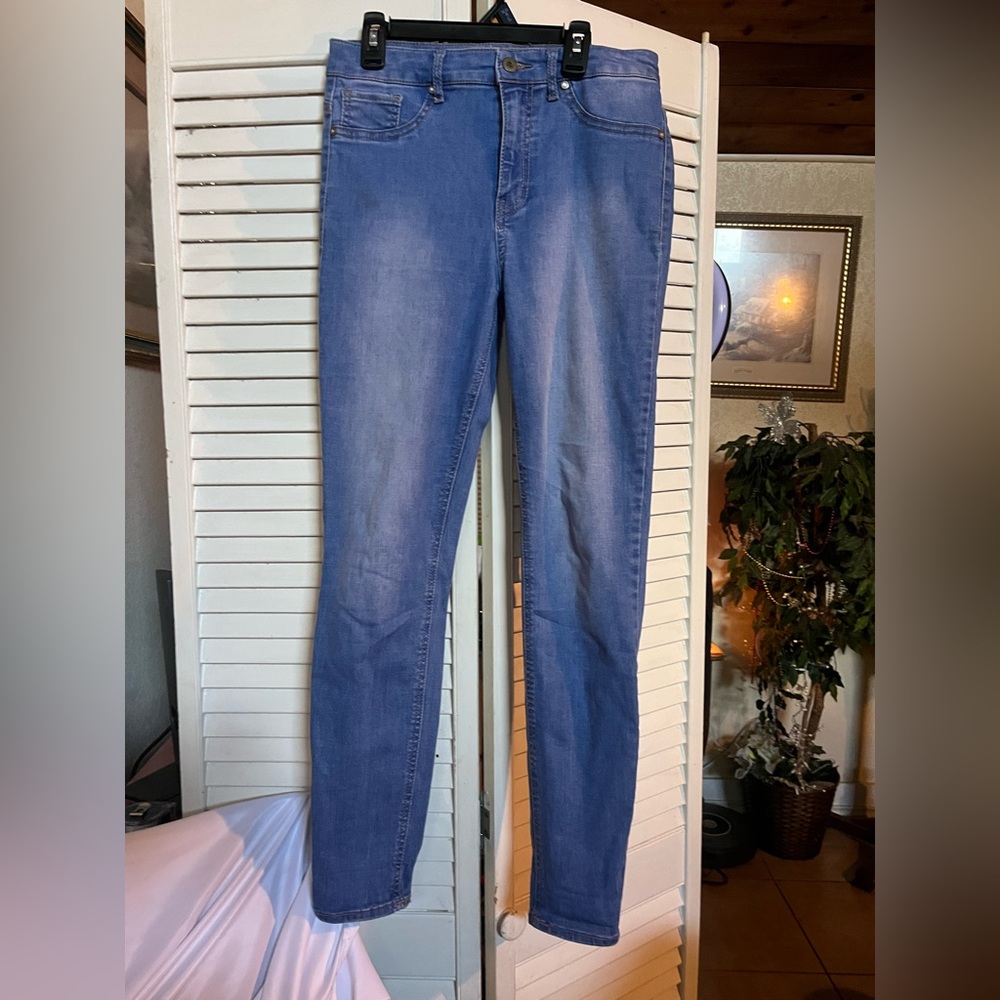 NO BOUNDARIES Blue Skinny Jeans Medium Wash